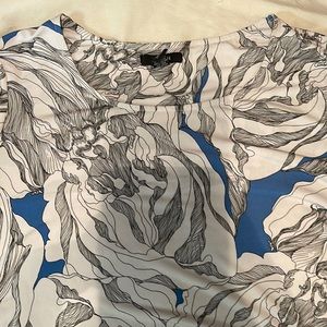 Dress blue design pattern dress shirt